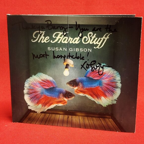 The Hard Stuff Susan Gibson CD Signed 2019 - Picture 1 of 8